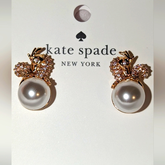 Kate Spade Dazzling Dragon Studs - post back🐉🪙💎 - Picture 14 of 16
